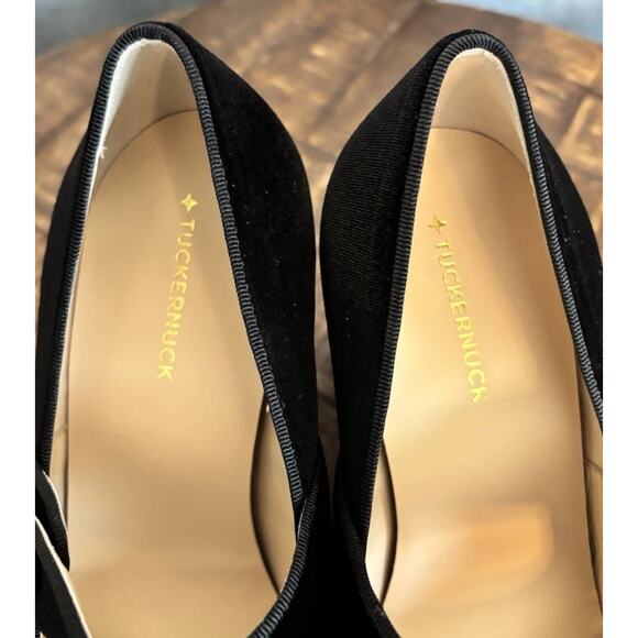 Tuckernuck Velvet Ellie Block Maryjane Heel black Size 8 - Picture 8 of 16